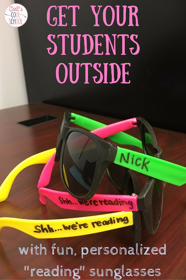 Take learning outdoors with personalized reading sunglasses
