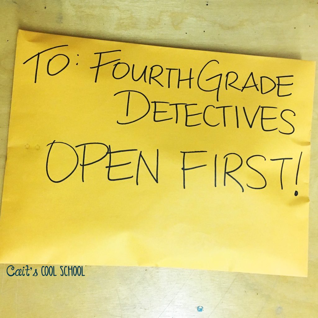 Fourth Grade Detectives: Open First Envelope