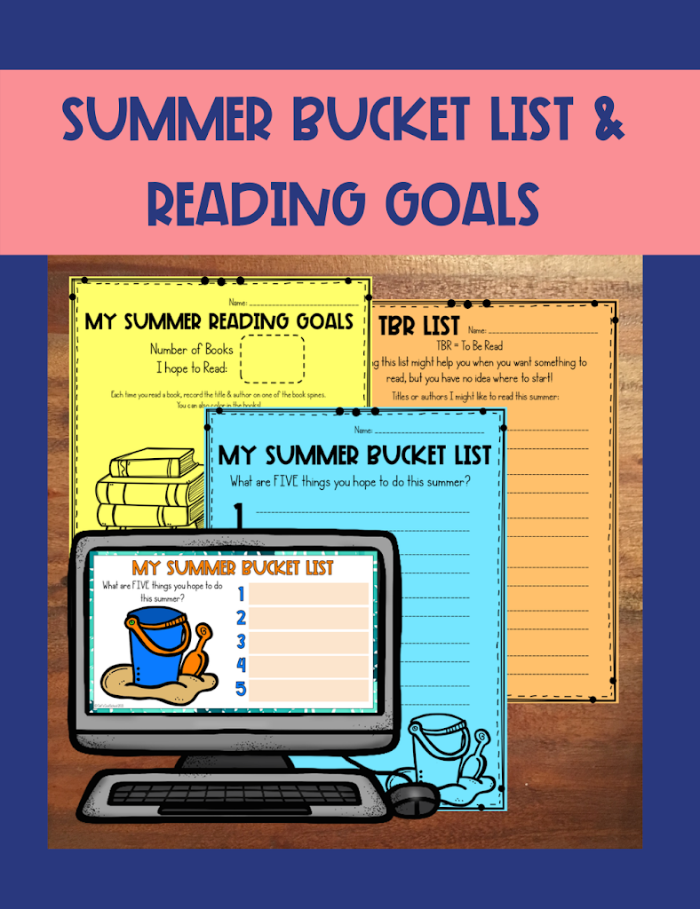 Summer bucket list and reading goals for students