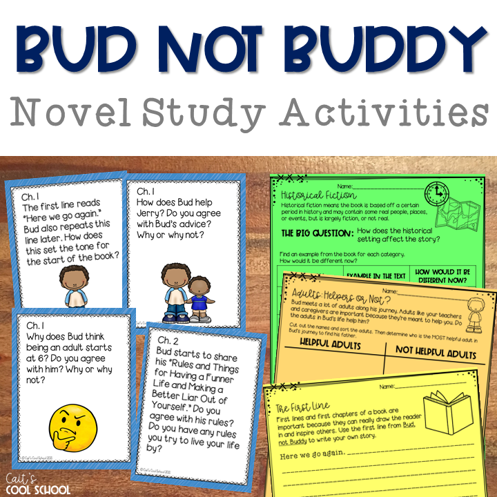 Bud not Buddy Novel Study Activities