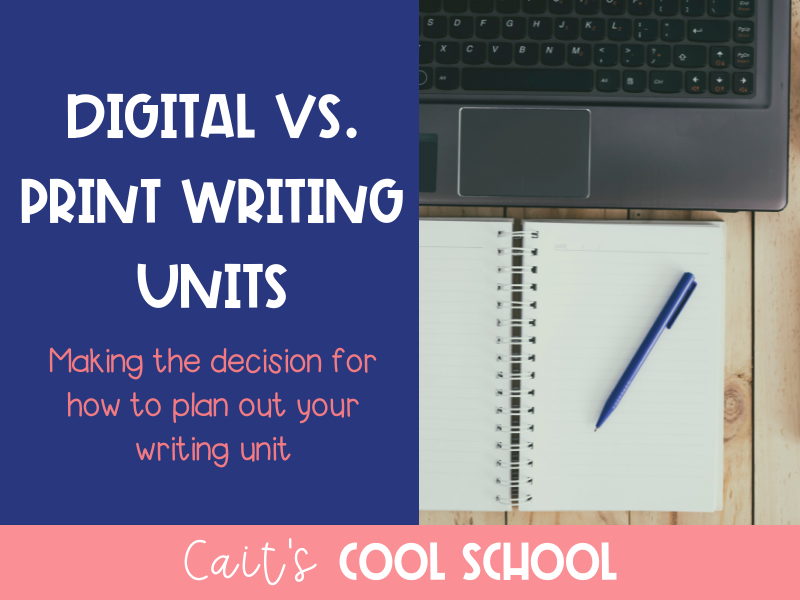 Comparing Digital and Print Writing Units
